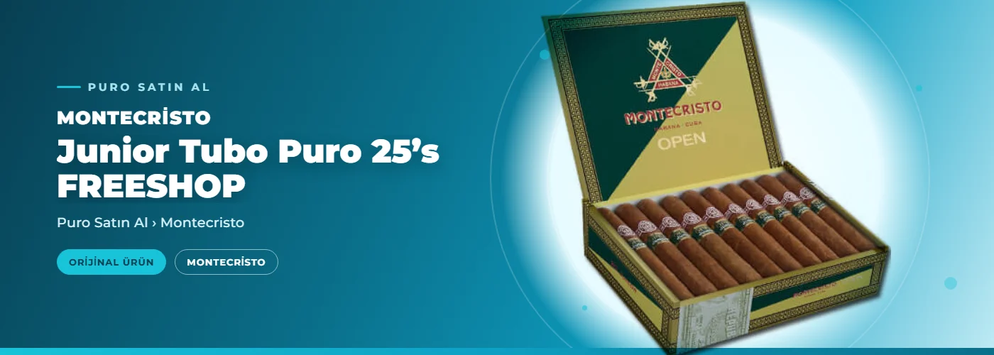 Montecristo Junior Tubo Puro 25’s FREESHOP