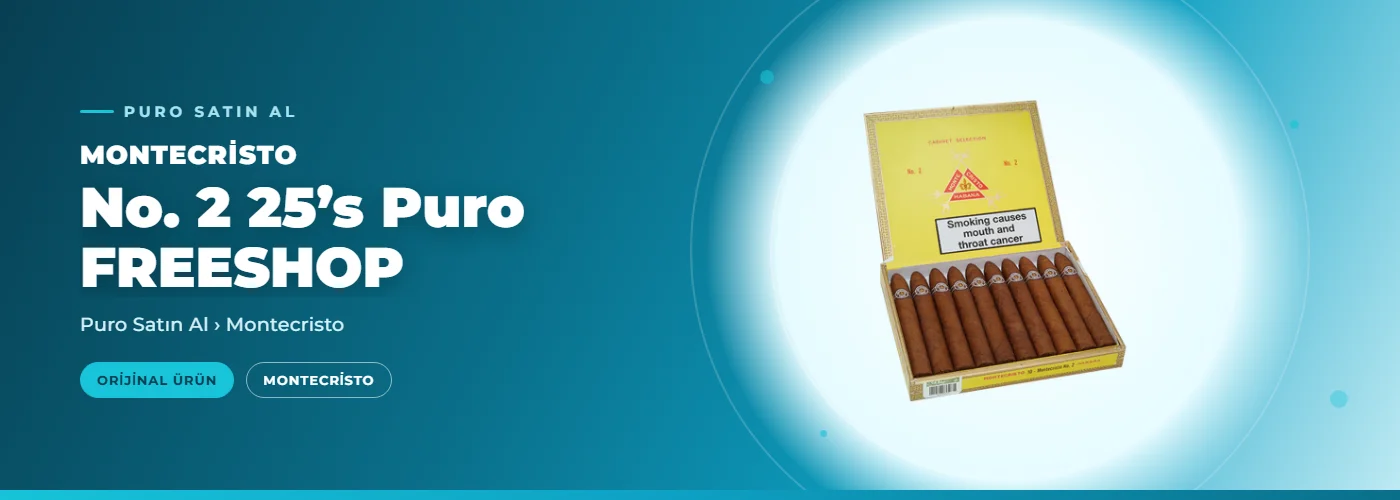 Montecristo No. 2 25’s Puro FREESHOP