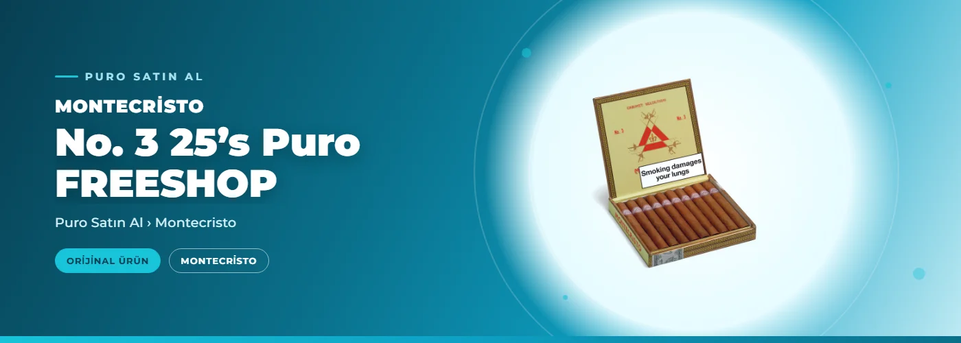 Montecristo No. 3 25’s Puro FREESHOP
