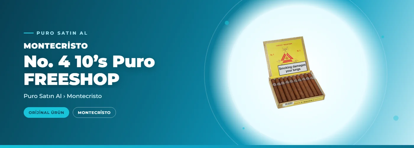 Montecristo No. 4 10’s Puro FREESHOP