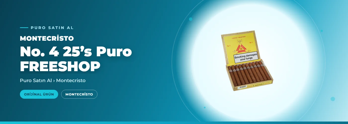 Montecristo No. 4 25’s Puro FREESHOP