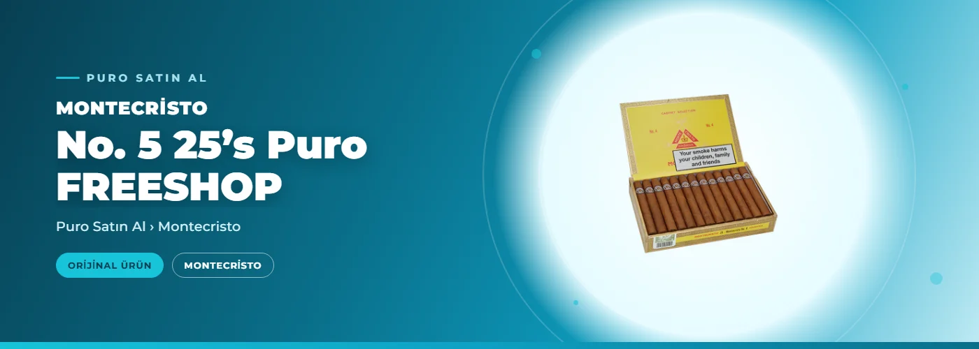 Montecristo No. 5 25’s Puro FREESHOP