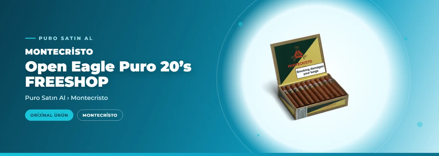 Montecristo Open Eagle Puro 20’s FREESHOP