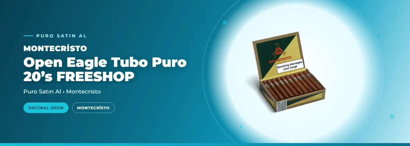 Montecristo Open Eagle Tubo Puro 20’s FREESHOP