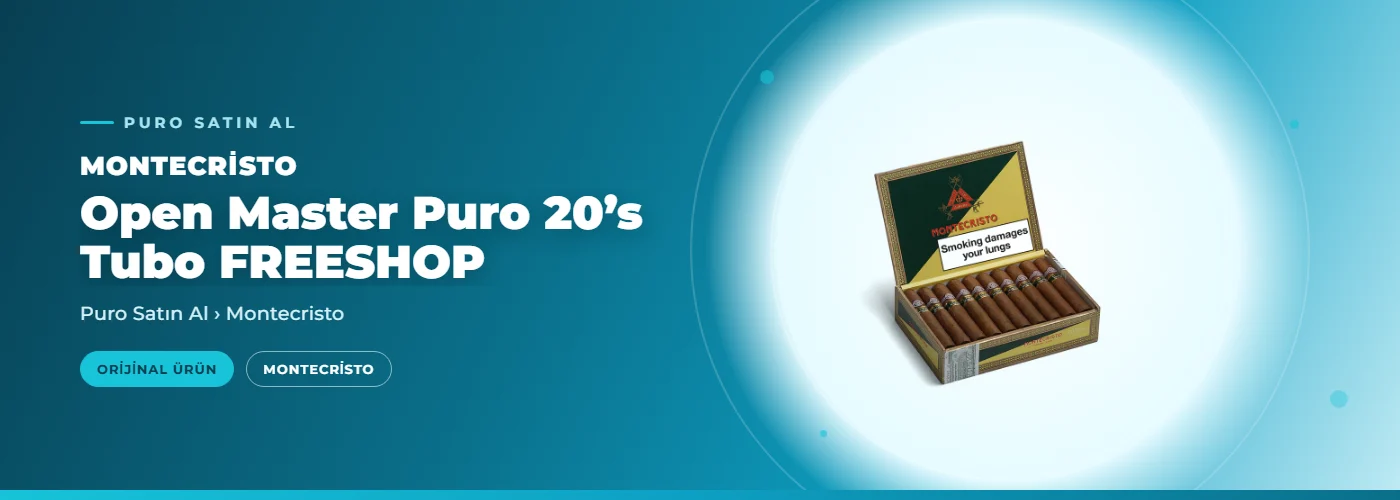 Montecristo Open Master Puro 20’s Tubo FREESHOP