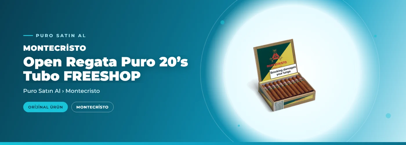 Montecristo Open Regata Puro 20’s Tubo FREESHOP