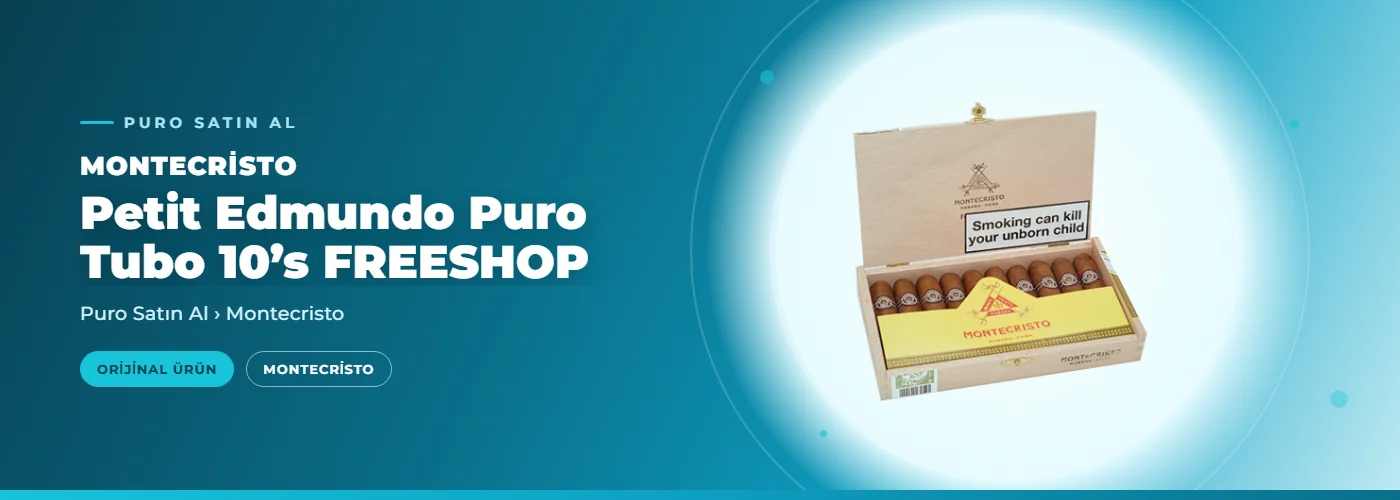 Montecristo Petit Edmundo Puro Tubo 10’s FREESHOP