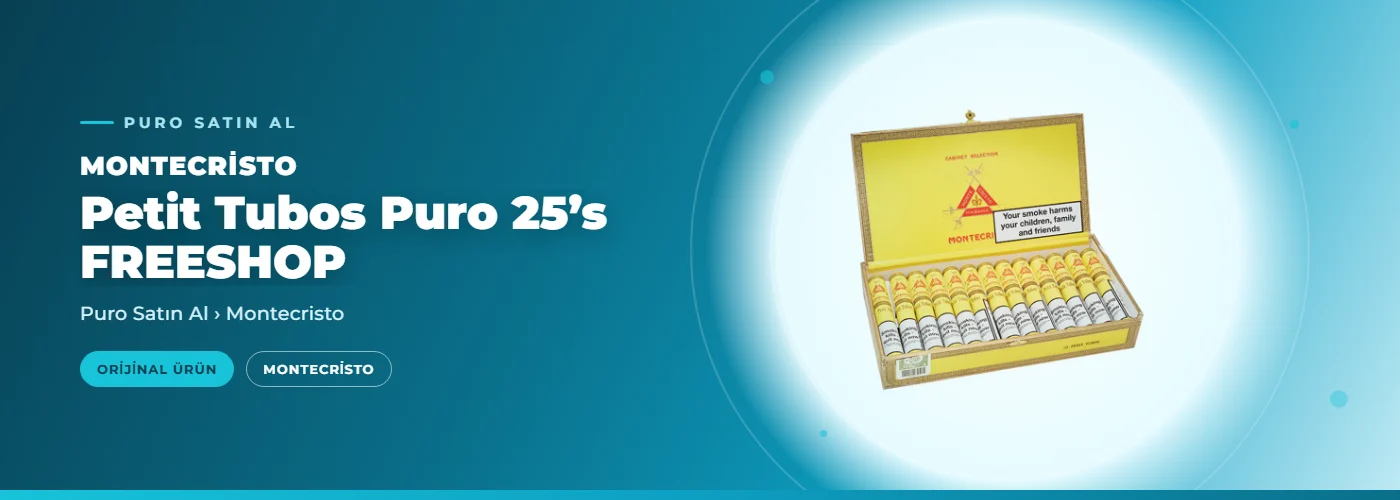 Montecristo Petit Tubos Puro 25’s FREESHOP