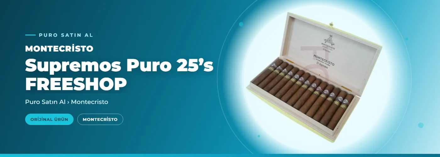 Montecristo Supremos Puro 25’s FREESHOP
