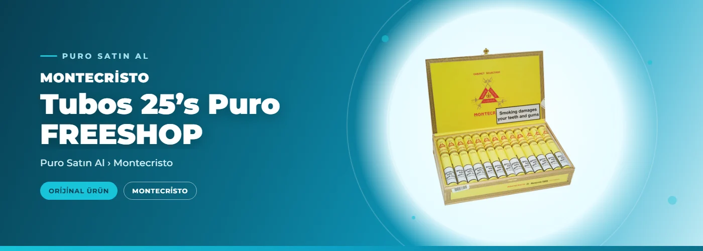 Montecristo Tubos 25’s Puro FREESHOP