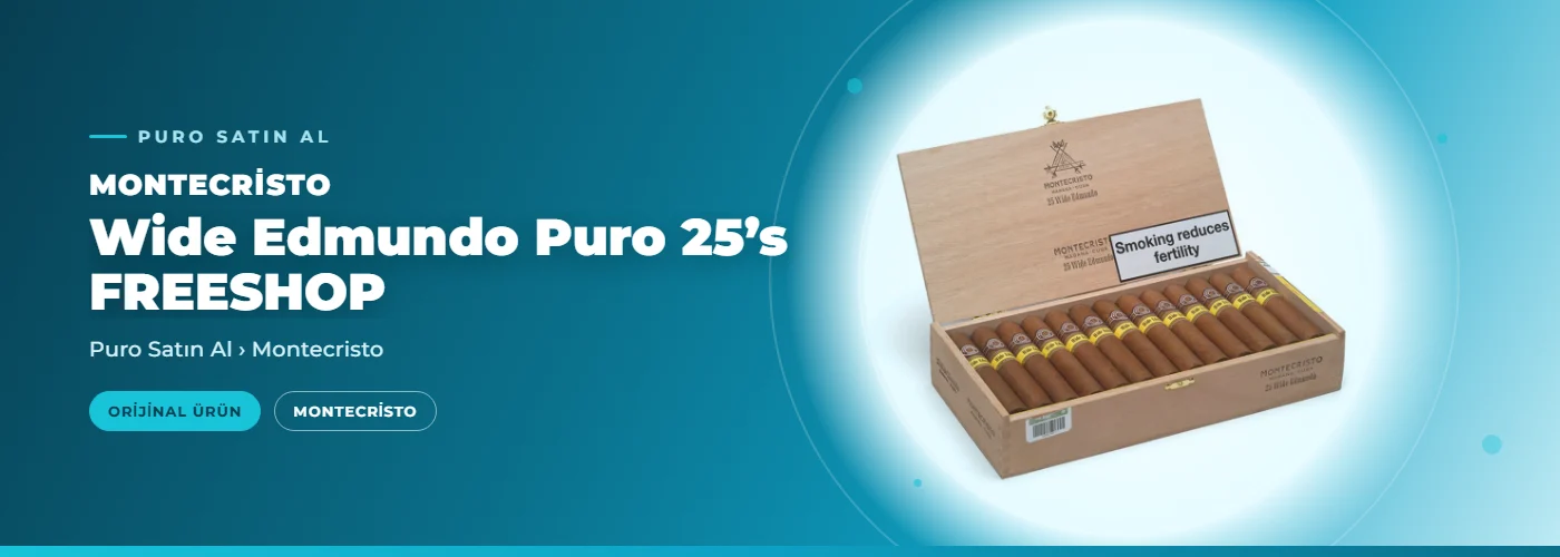 Montecristo Wide Edmundo Puro 25’s FREESHOP
