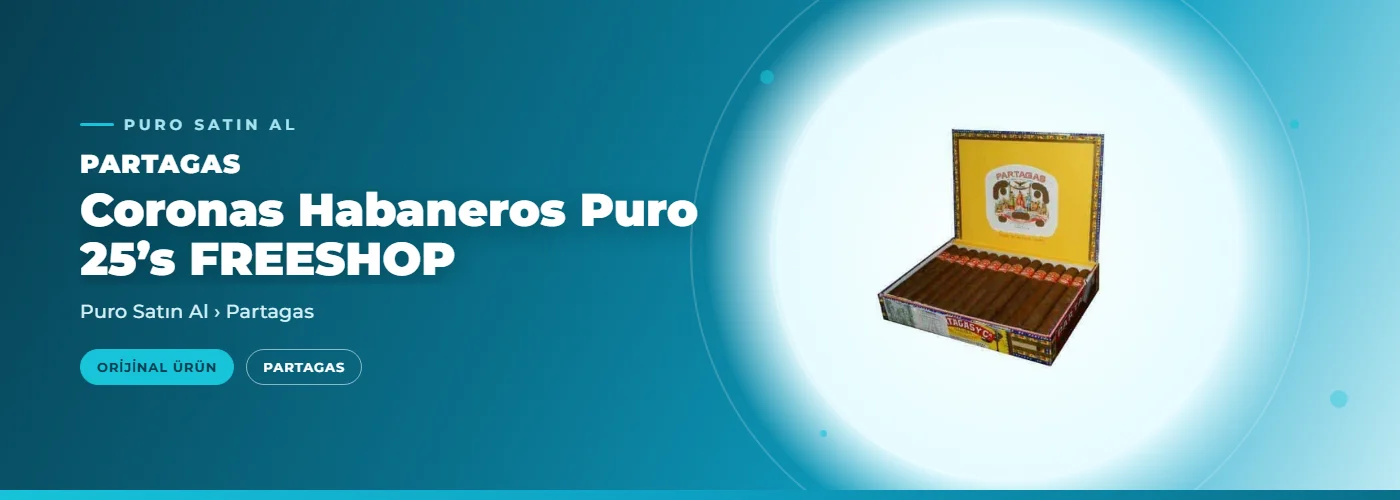 Partagas Coronas Habaneros Puro 25’s FREESHOP