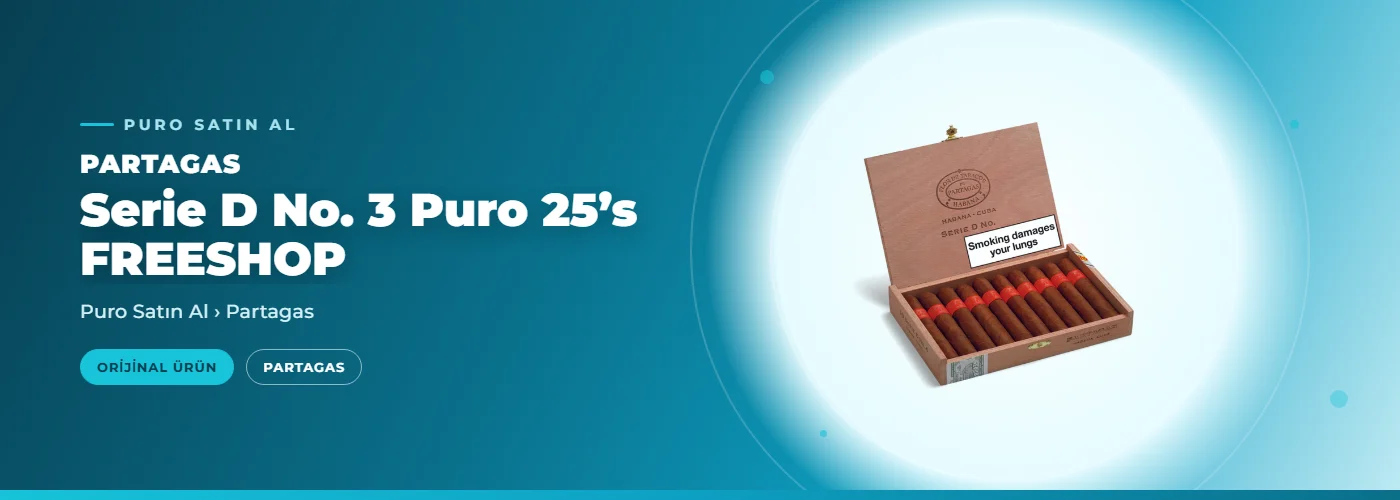 Partagas Serie D No. 3 Puro 25’s FREESHOP