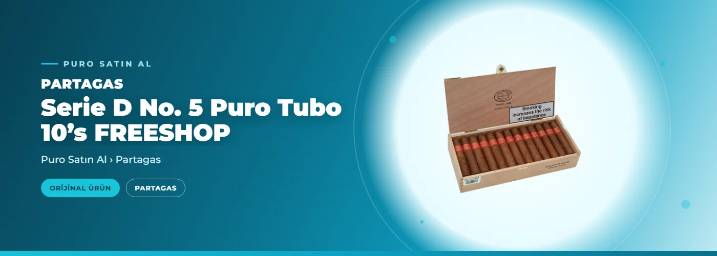 Partagas Serie D No. 5 Puro Tubo 10’s FREESHOP