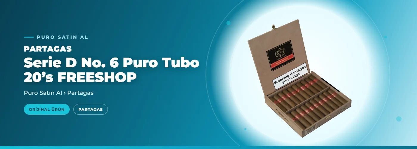 Partagas Serie D No. 6 Puro Tubo 20’s FREESHOP