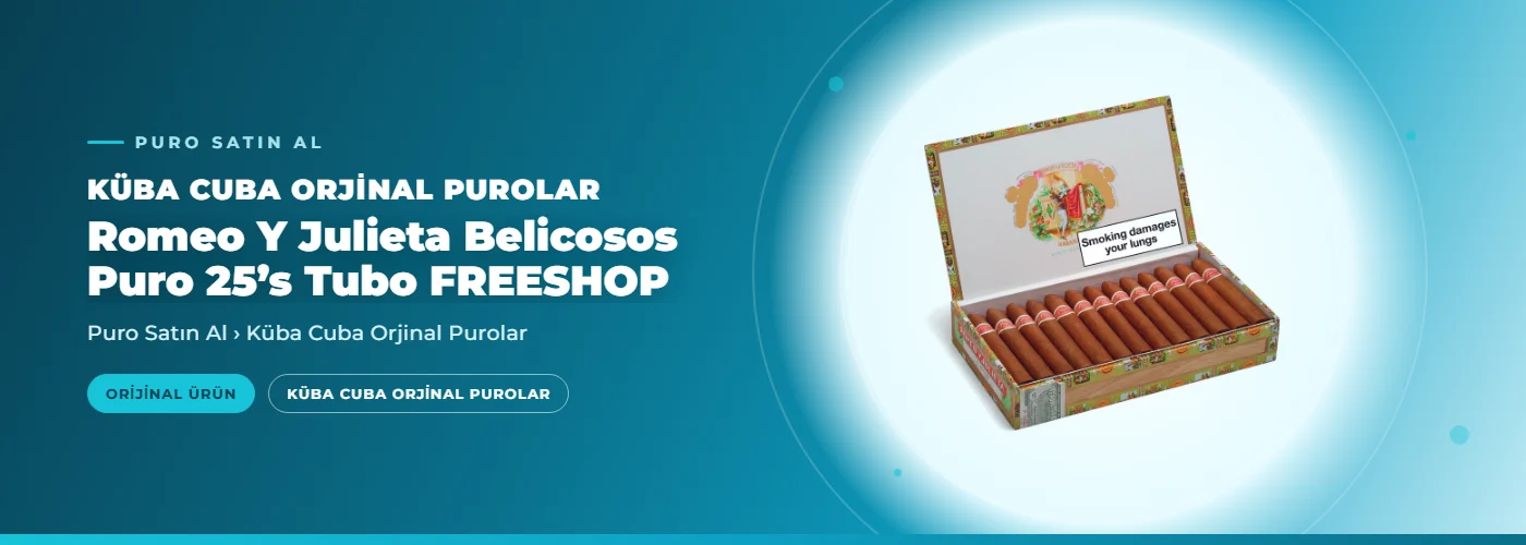 Romeo Y Julieta Belicosos Puro 25’s Tubo FREESHOP
