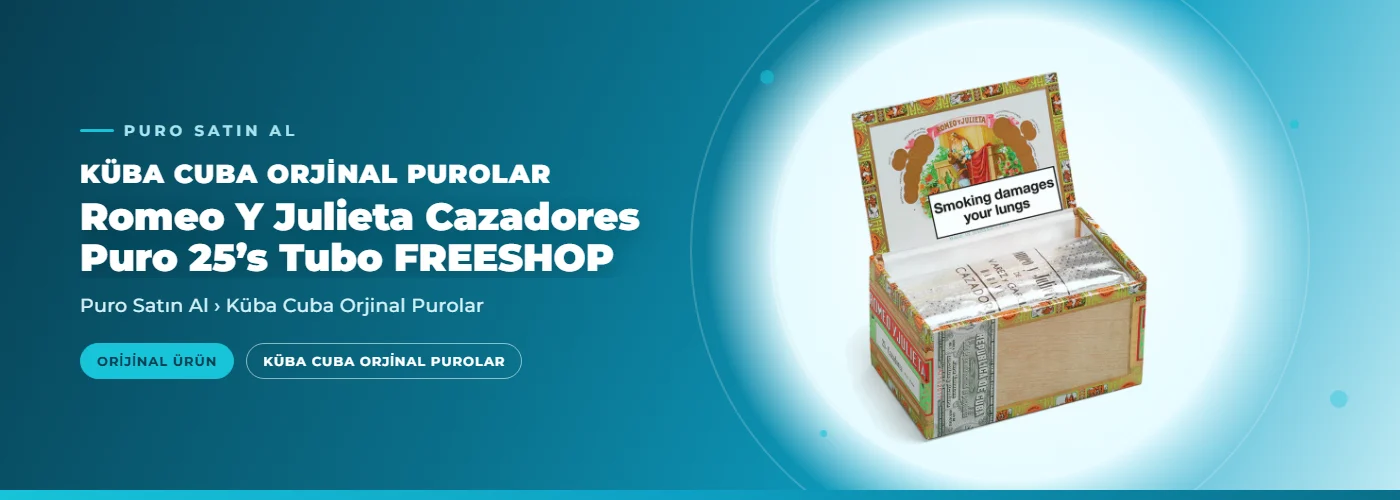 Romeo Y Julieta Cazadores Puro 25’s Tubo FREESHOP