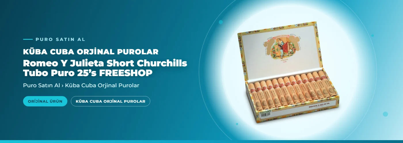 Romeo Y Julieta Short Churchills Tubo Puro 25’s FREESHOP
