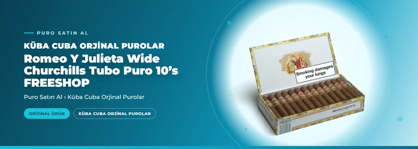 Romeo Y Julieta Wide Churchills Tubo Puro 10’s FREESHOP