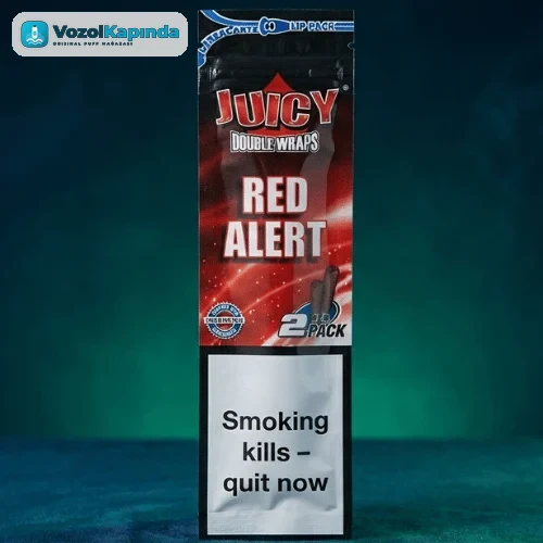 Juicy Double Wraps Red Alert Çilek Aromalı Puro Kağıdı