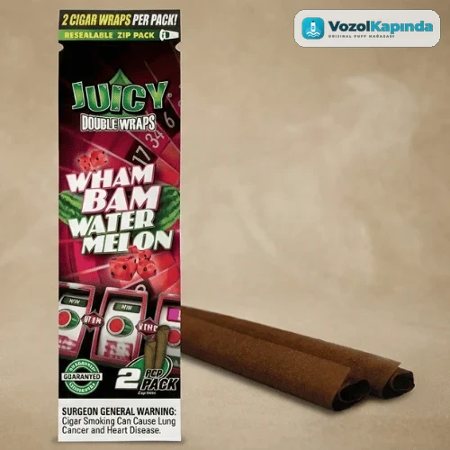 Juicy Double Wraps Wham Bam Karpuz Aromalı Puro Kağıdı