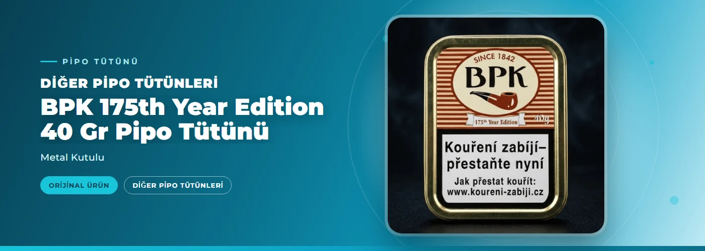 BPK 175th Year Edition 40 Gr Pipo Tütünü – Metal Kutulu