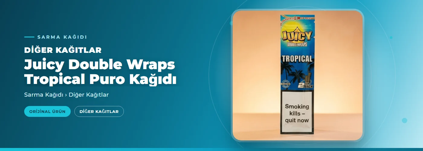 Juicy Double Wraps Tropical Puro Kağıdı