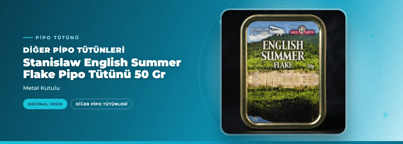 Stanislaw English Summer Flake Pipo Tütünü 50 Gr – Metal Kutulu