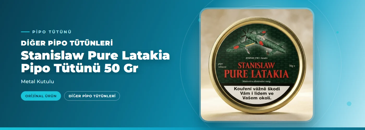 Stanislaw Pure Latakia Pipo Tütünü 50 Gr – Metal Kutulu