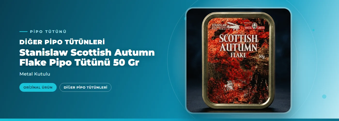 Stanislaw Scottish Autumn Flake Pipo Tütünü 50 Gr – Metal Kutulu