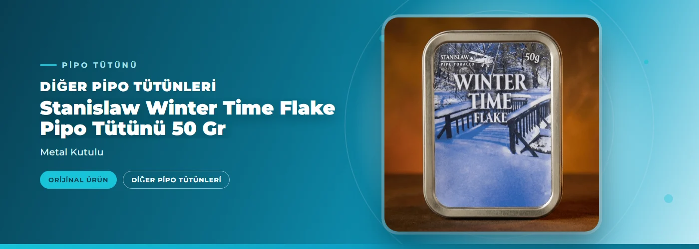 Stanislaw Winter Time Flake Pipo Tütünü 50 Gr – Metal Kutulu