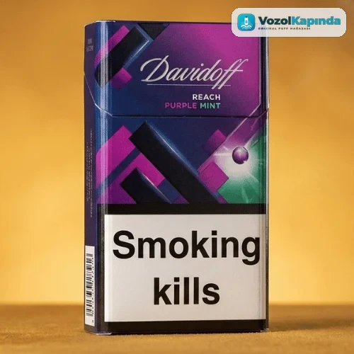 Davidoff Reach Purple Mint - Böğürtlen Ve Nane Aromalı