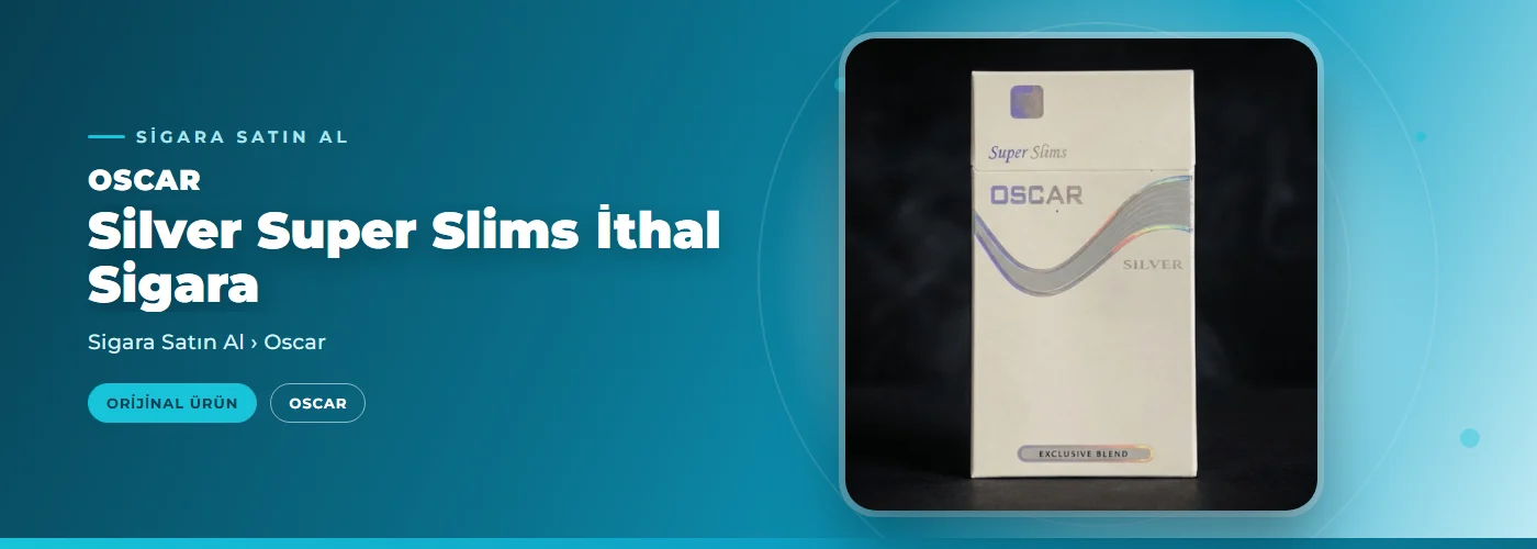 Oscar Silver Super Slims İthal Sigara