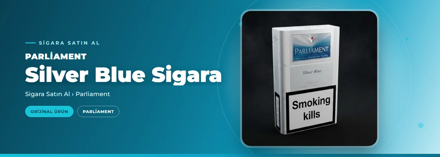 Parliament Silver Blue Sigara