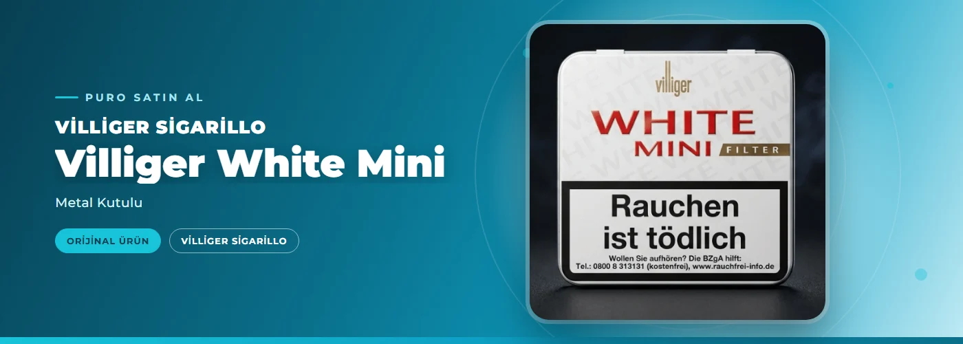 Villiger White Mini – Metal Kutulu