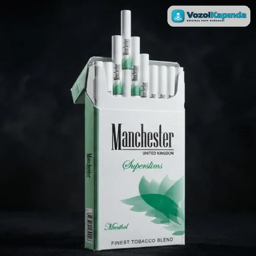 Manchester Superslims Menthol sigara - Mentol Aromalı