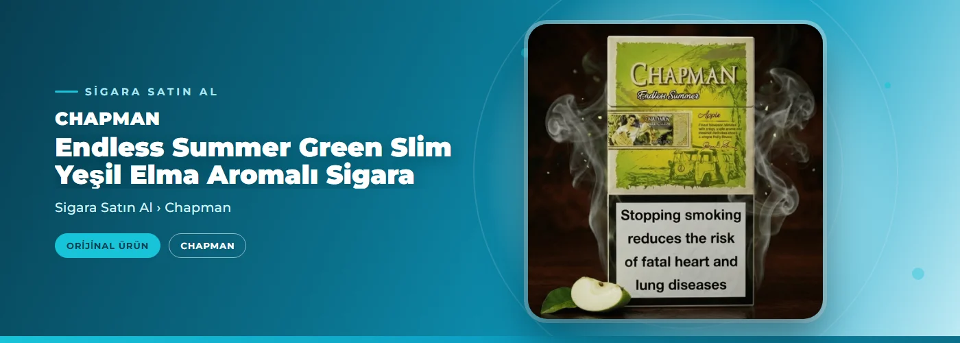 Chapman Endless Summer Green Slim Yeşil Elma Aromalı Sigara