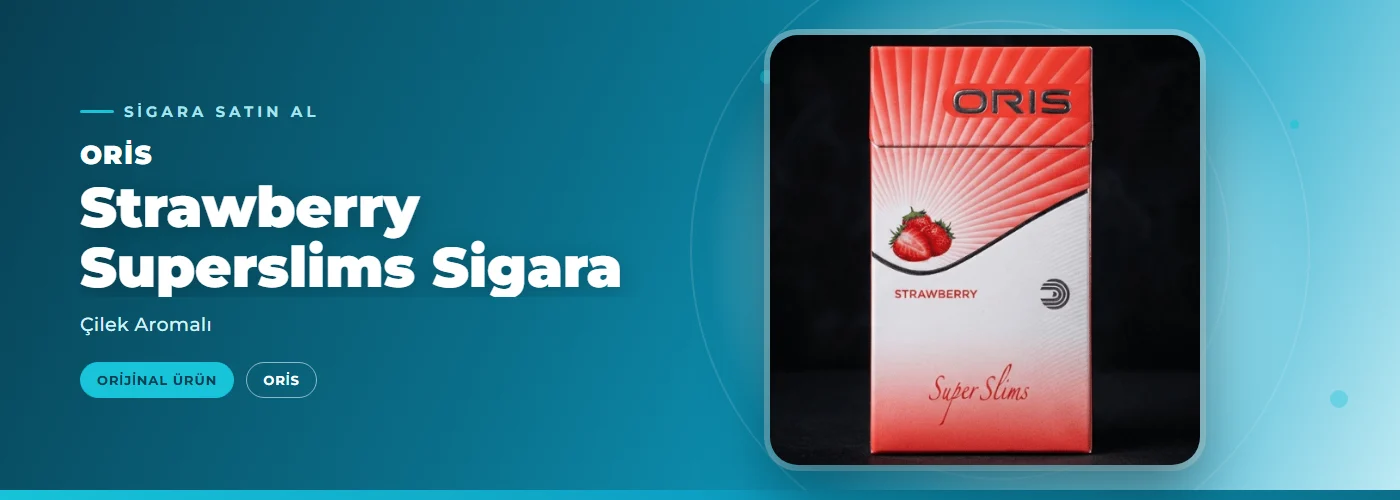 Oris Strawberry Superslims Sigara – Çilek Aromalı