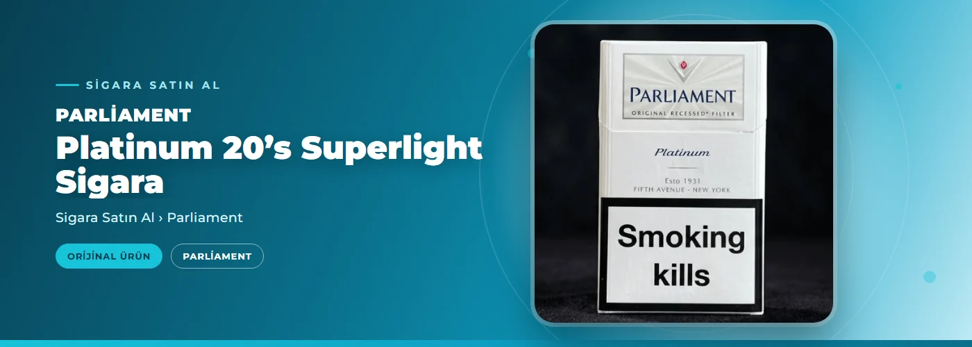 Parliament Platinum 20’s Superlight Sigara