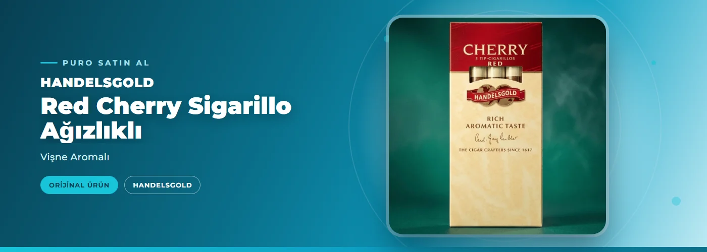 Handelsgold Red Cherry Sigarillo Ağızlıklı – Vişne Aromalı