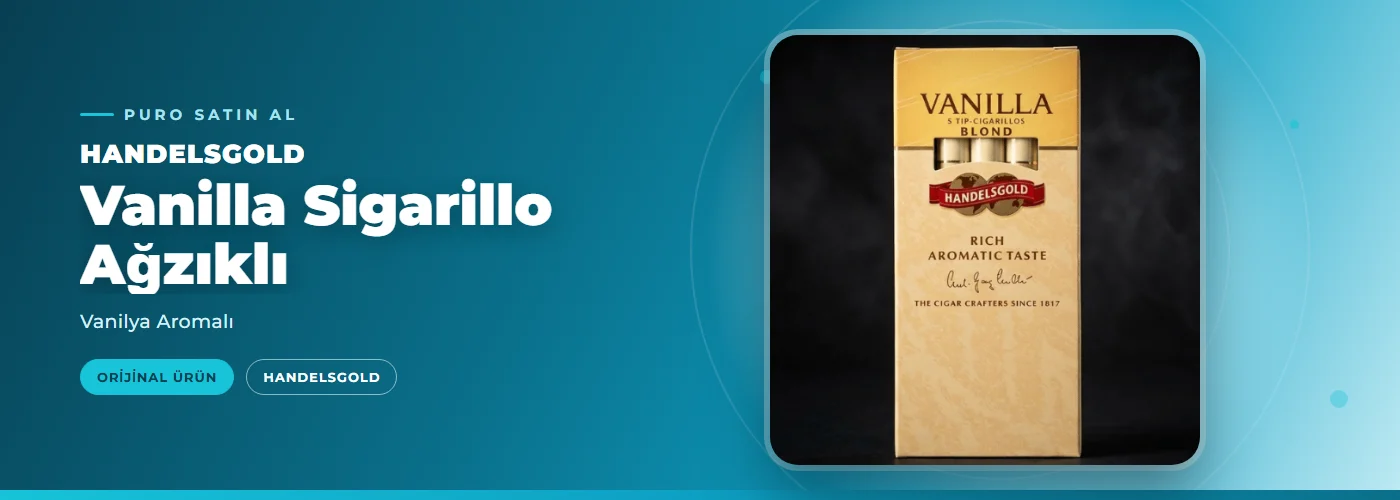 Handelsgold Vanilla Sigarillo Ağzıklı – Vanilya Aromalı
