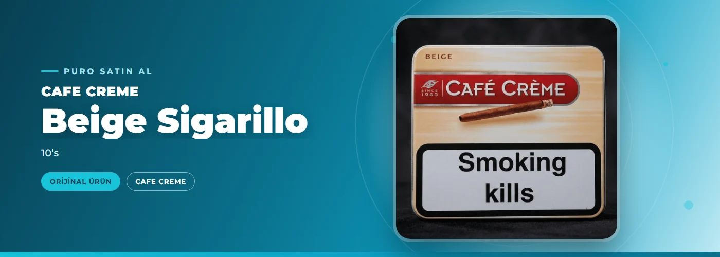 Cafe Creme Beige Sigarillo – 10’s