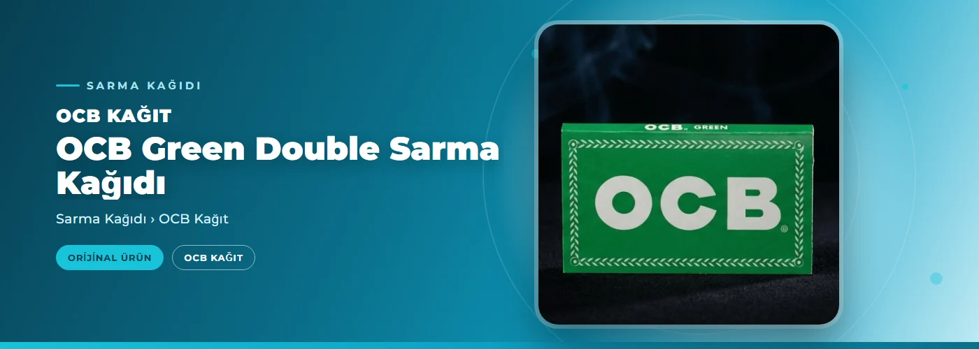 OCB Green Double Sarma Kağıdı