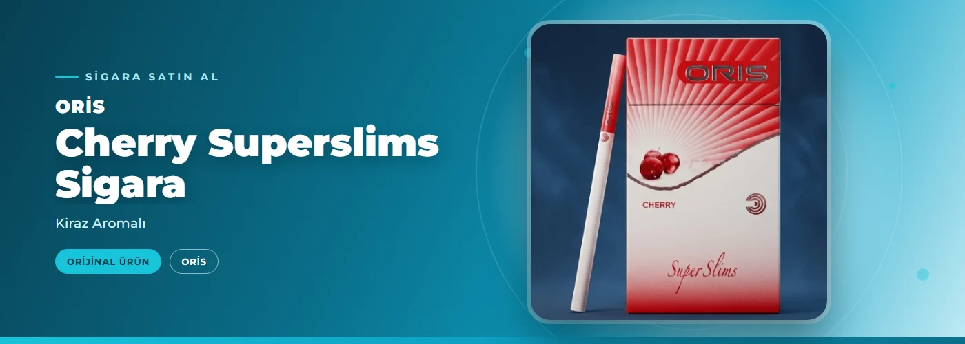 Oris Cherry Superslims Sigara – Kiraz Aromalı