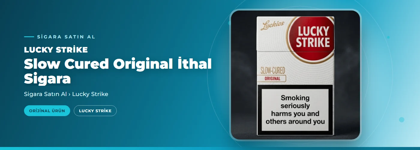 Lucky Strike Slow Cured Original İthal Sigara