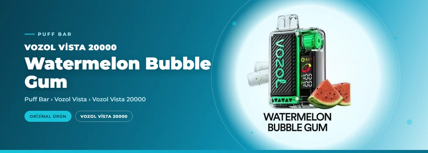 Vozol Vista 20000 Watermelon Bubble Gum