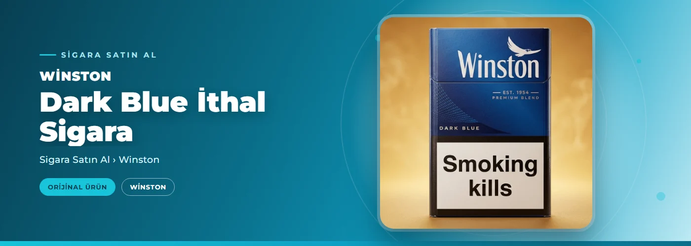 Winston Dark Blue İthal Sigara