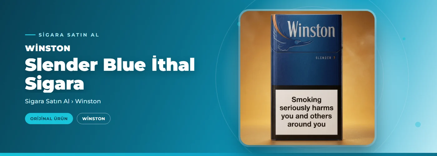 Winston Slender Blue İthal Sigara