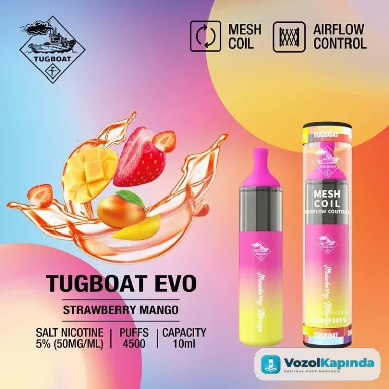 Tugboat EVO Strawberry Mango 4500 Puff