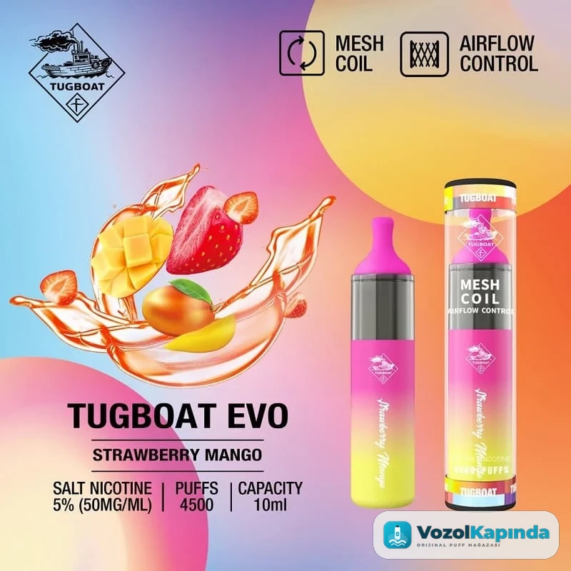 Tugboat EVO Strawberry Mango 4500 Puff